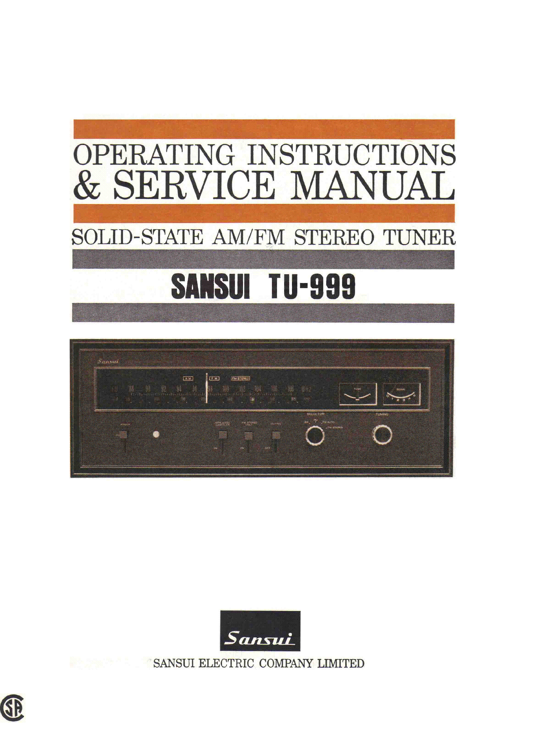 Sansui Manuals Free